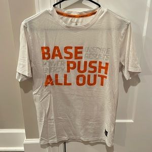 Base Push All Out Orangetheory White Tee